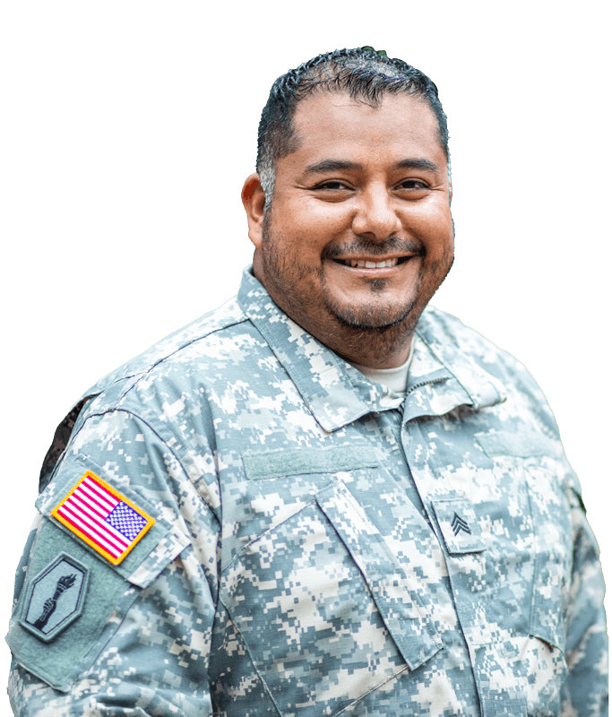 smiling veteran